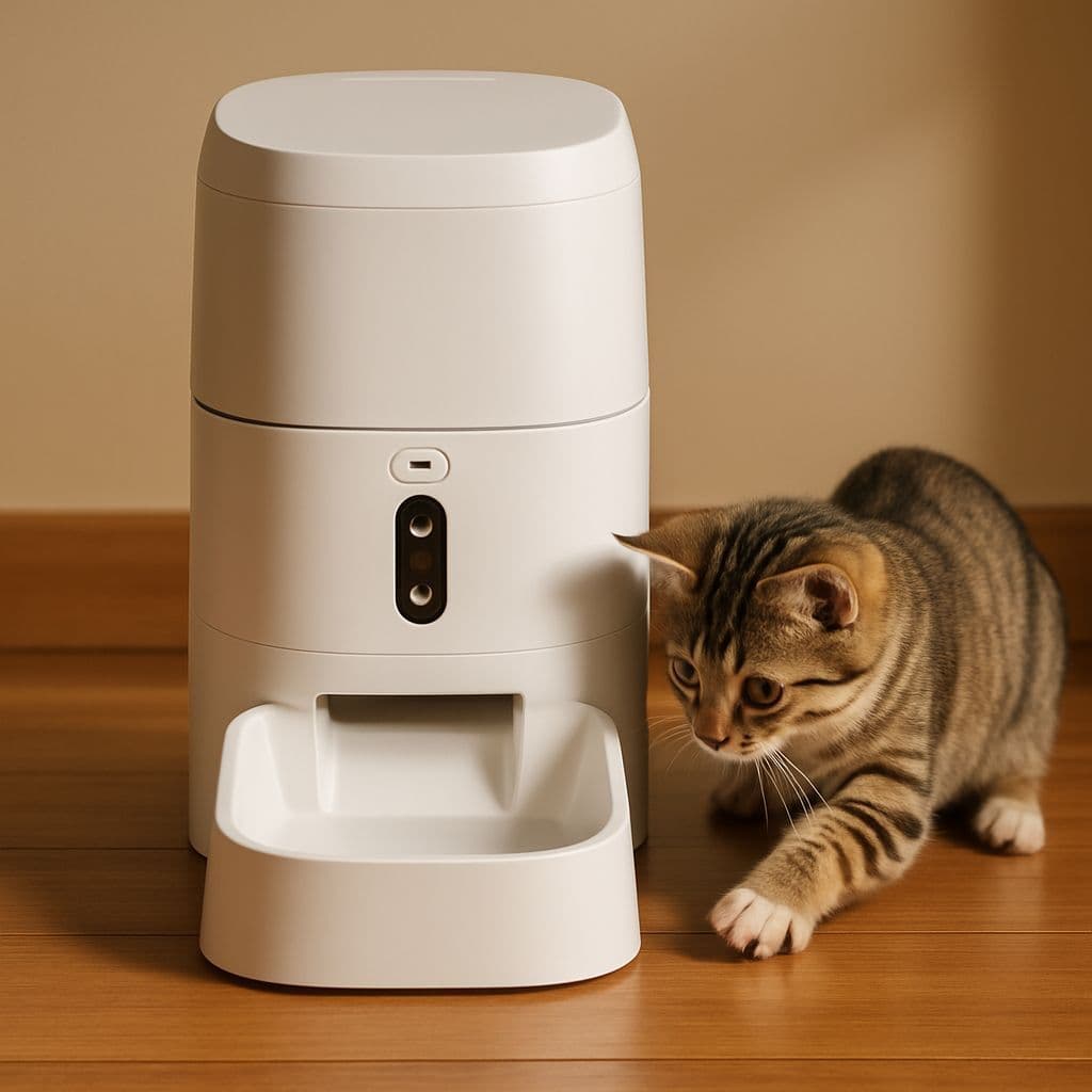UrbanIQ FeedSight – Smart Pet Feeder with Camera | 6L Capacity | App-Controlled Auto Dispenser